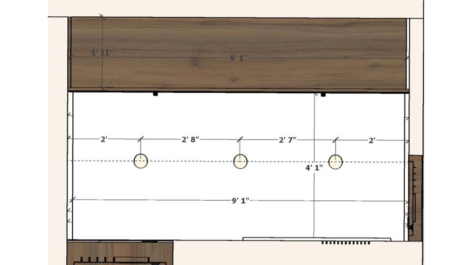 walk'in closet top view 2d dimensions