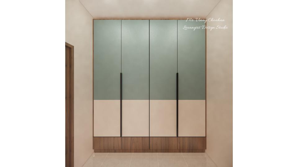 walk'in closet wardrobe 3layer colour combination