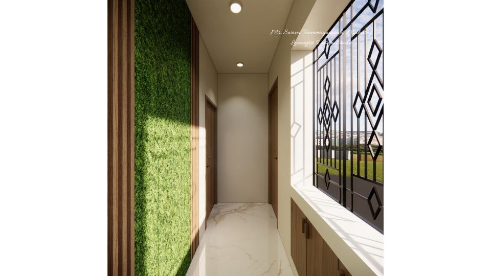 After entrance corridor passage