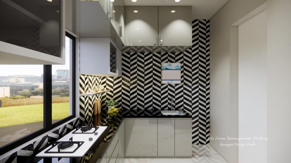 Kitchen showing sink unit and water purifier