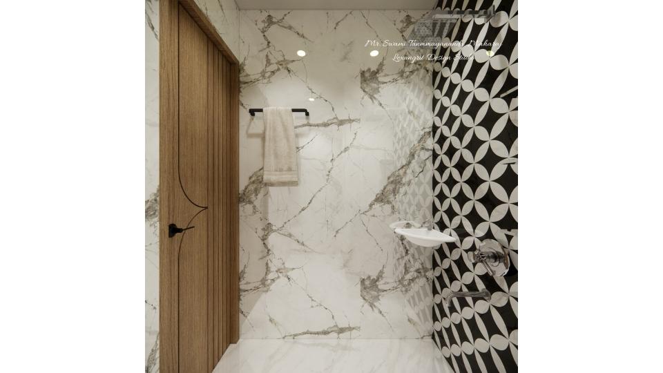 Small basin and towel road