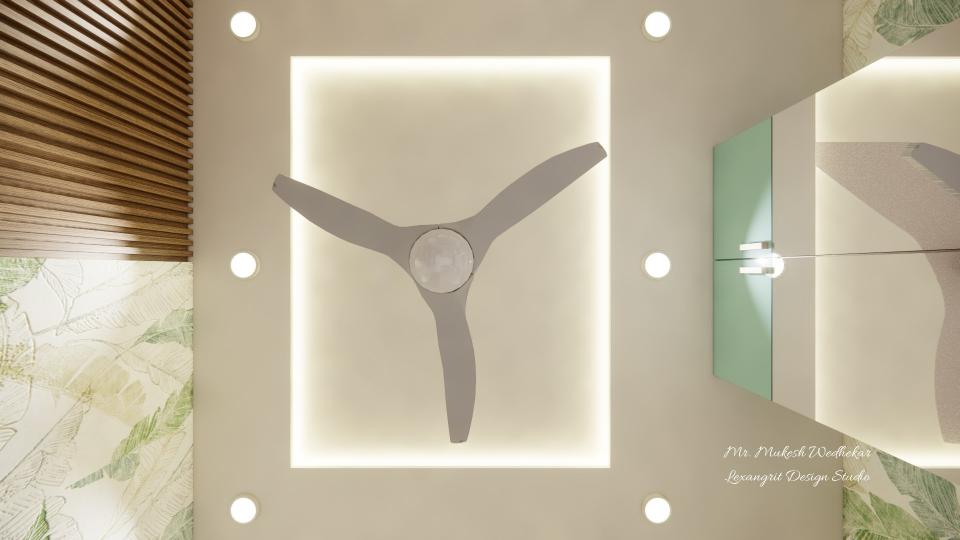 Bedroom false ceiling view