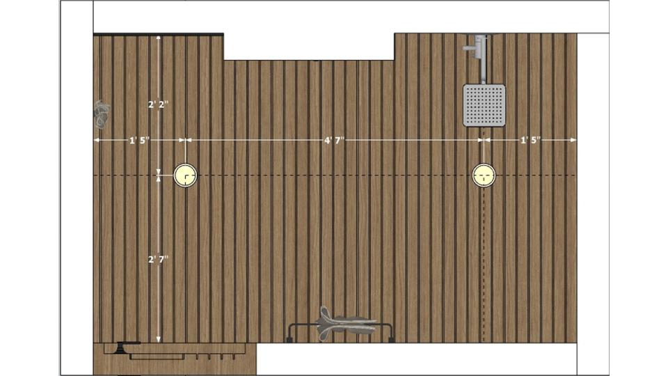 False ceiling view 2d dimension