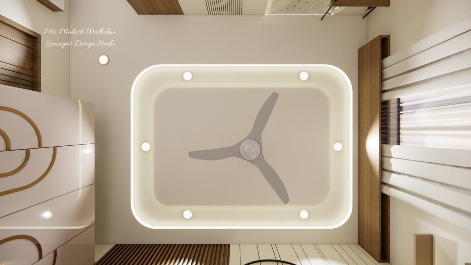 Master bedroom false ceiling view