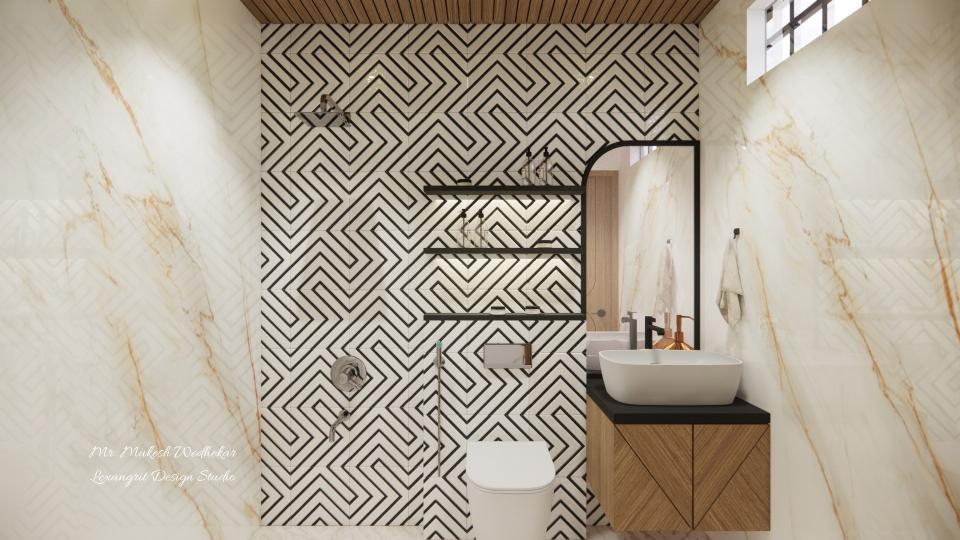 WC unit view and vanity unit view