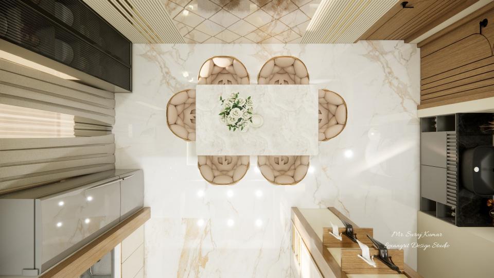 Dining area top view