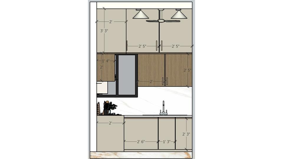 Kitchen another view 2d dimensions