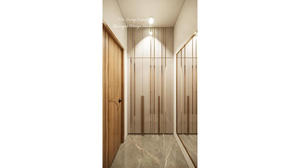 Store room wardrobe with loft