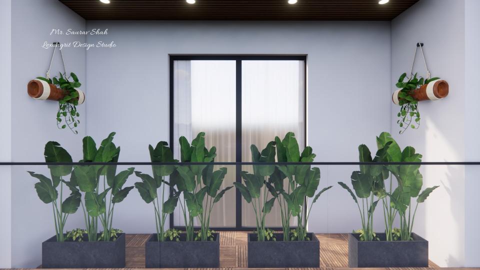 Balcony area  front view