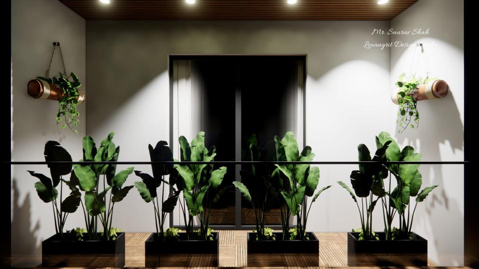 Balcony area night view