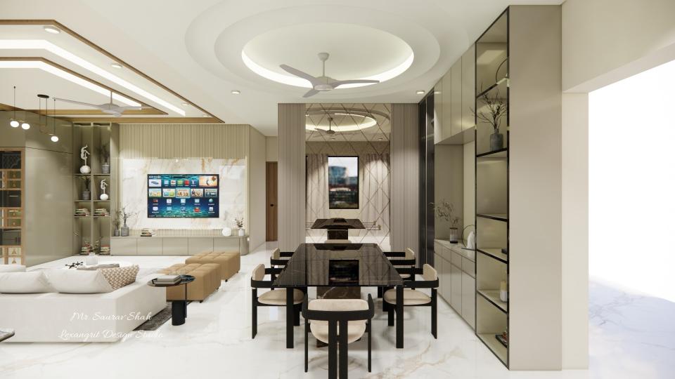 Dining area to living area view