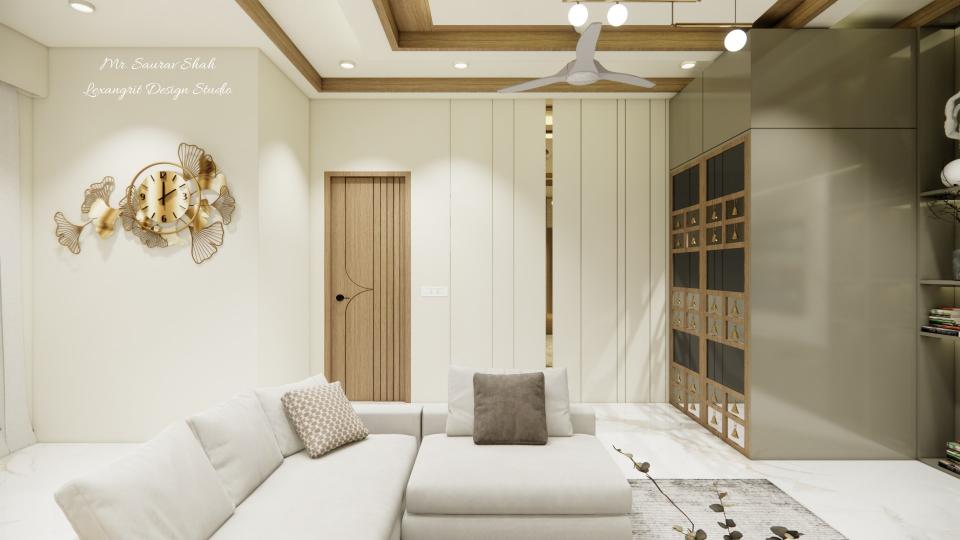 Living entrance door view