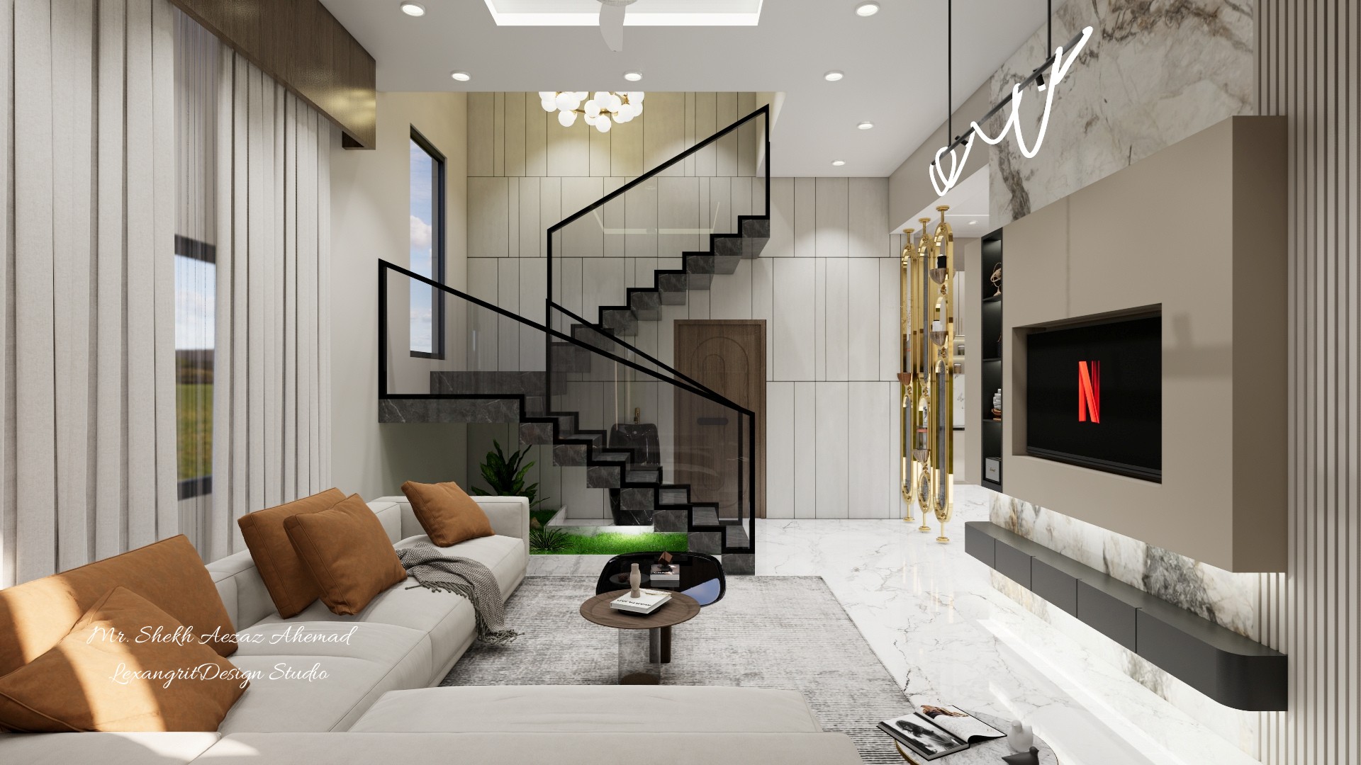 Villa Interior Design in Rajkot, Gujarat – Mr. Shekh Aezaz | Lexangrit