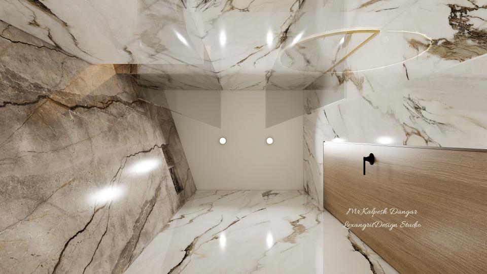 Plain toilet ceiling