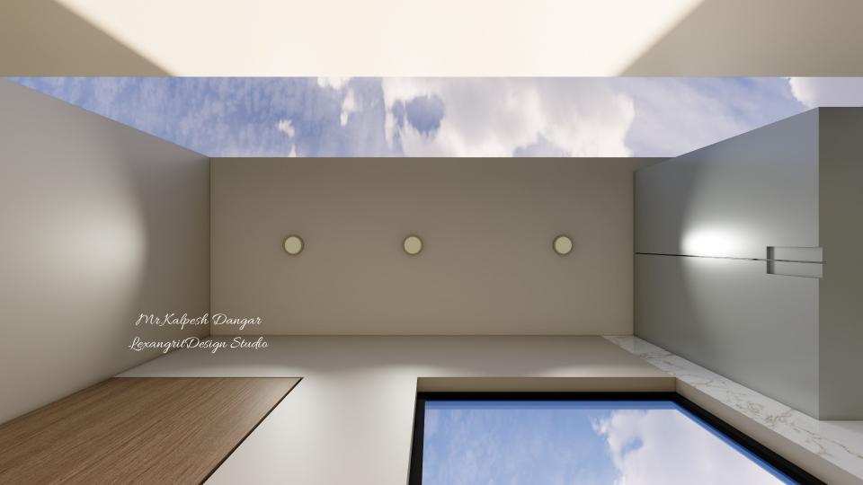 Wash balcony ceiling