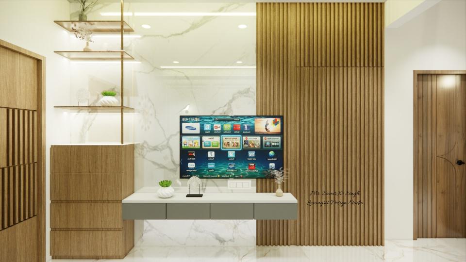 beautiful but simple tv unit design