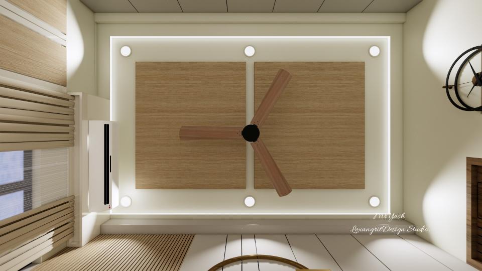 bedroom wooden false ceiling