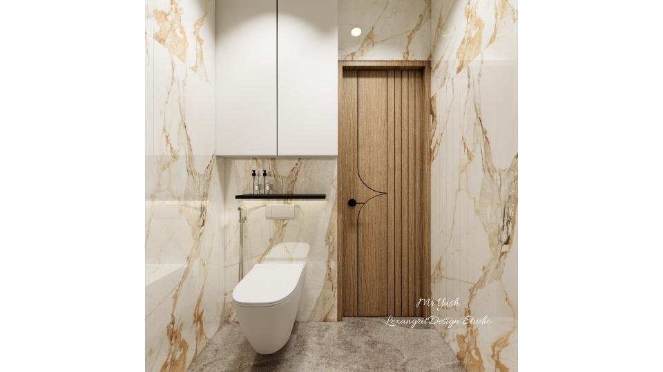 toilet wc with storage cabinet