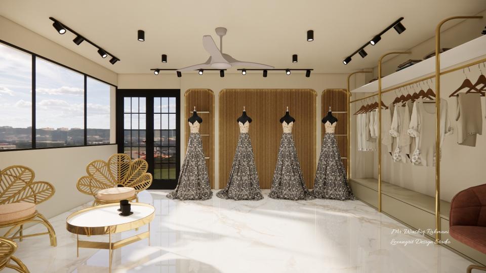 Showing shop entrance view