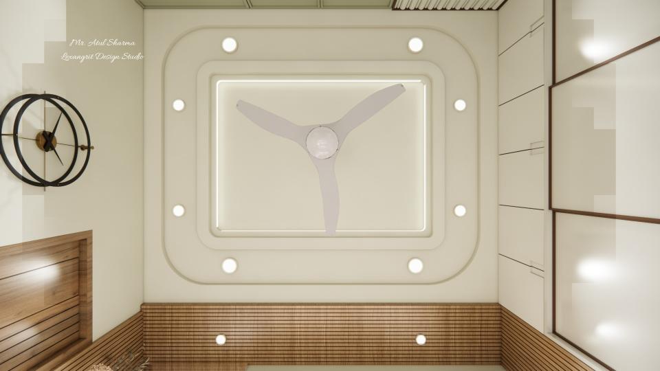 Bedroom false ceiling view