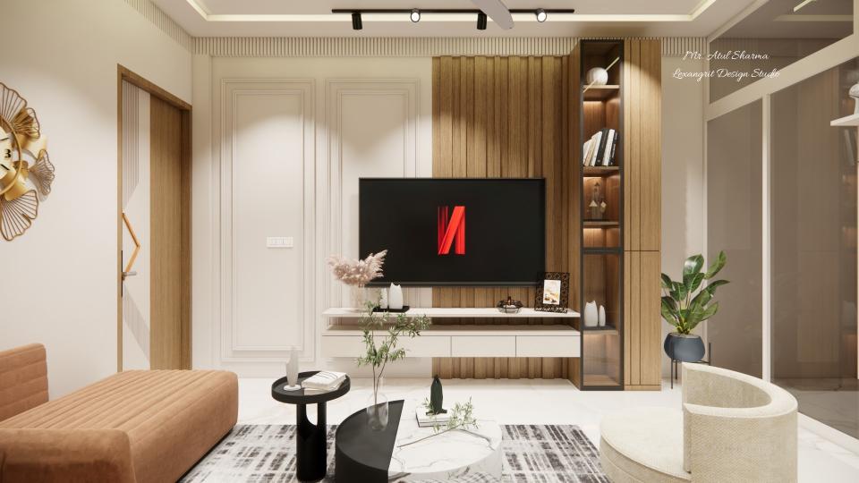 Living Room tv unit front view